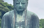 Photo of Kamakura Daibutsu, a large statue of the Buddha in Japan