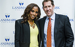 Holly Robinson Peete and Dr. Peter Eden, president of Landmark College, at the College's 2016 fundraiser in New York City