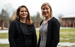 Image of Carolyn Jeppsen (CEO of BroadFutures) and Jan Coplan (Landmark College Director of Career Connections.) 
