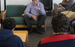 John Elder Robison, author and advocate for neurodiverse individuals, visits with Landmark College students